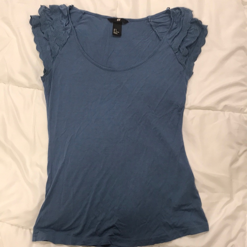 Teal Flowy Blouse
